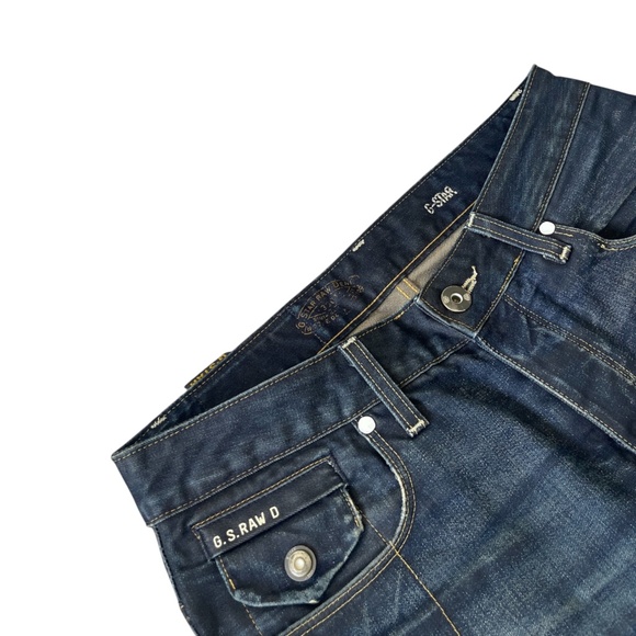 G-STAR RAW 3301 Men’s Straight Leg Jeans Size 29 x 31 Blue Denim – Premium VTG - Picture 5 of 7